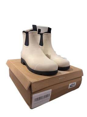 Quince Rubber Waterproof Ankle Rain Boot Women's Size 8 Stone Beige NEW FAST